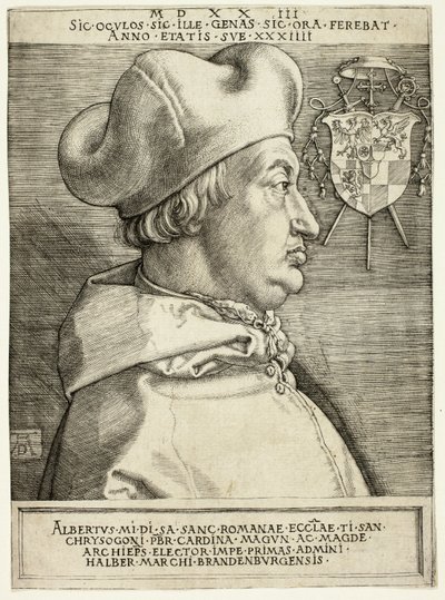 Cardinal Albrecht Brandenburgilainen (suuri kardinaali) tekijältä Albrecht Dürer