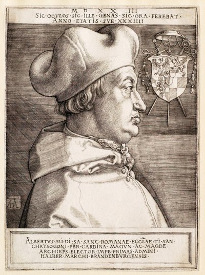 Brandenburgin kardinaali Albrecht (Suuri kardinaali) tekijältä Albrecht Dürer