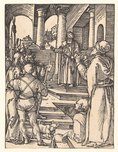 Kristus Pilatuksen edessä, sarjasta "Pieni passio" tekijältä Albrecht Dürer