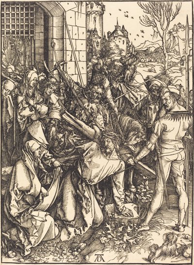 Kristus kantaa ristiä tekijältä Albrecht Dürer