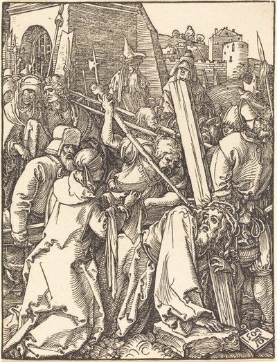 Kristus kantaa ristiä tekijältä Albrecht Dürer