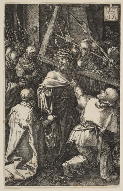 Kristus kantaa ristiä, sarjasta "Passio" tekijältä Albrecht Dürer