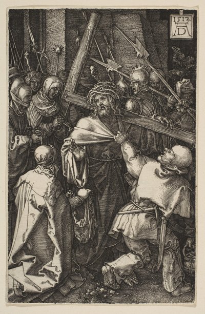 Kristus kantaa ristiä, Passiosta, 1512. tekijältä Albrecht Dürer