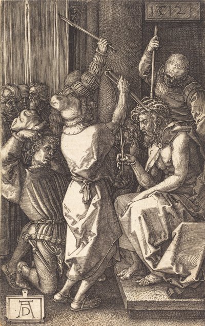 Orjantappuroilla kruunattu Kristus, 1512. tekijältä Albrecht Dürer