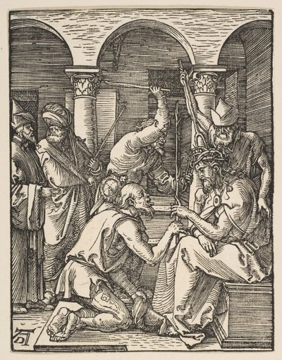 Orjantappureilla kruunattu Kristus, The Small Passion, n. 1509. tekijältä Albrecht Dürer
