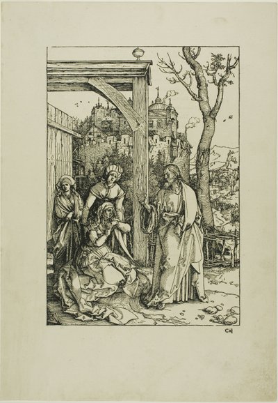Kristus jättää äitinsä, Neitsyen elämästä tekijältä Albrecht Dürer