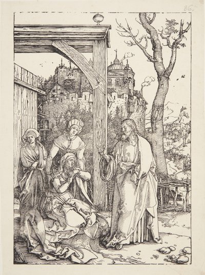 Kristus jättää äitinsä tekijältä Albrecht Dürer