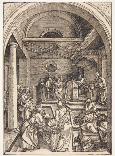 Kristus lääkäreiden joukossa tekijältä Albrecht Dürer