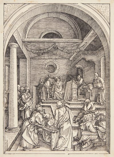 Kristus lääkäreiden joukossa tekijältä Albrecht Dürer