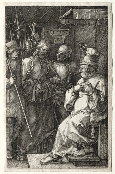 Kristus ennen Kaifasta, 1512. tekijältä Albrecht Dürer