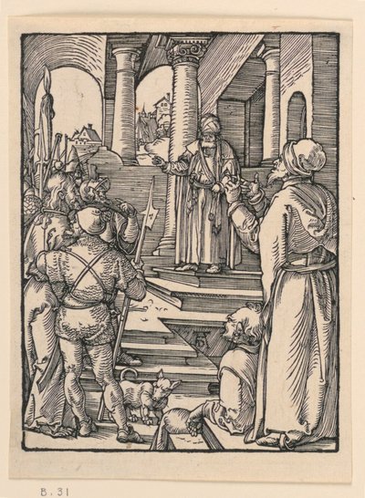 Kristus Pilatuksen edessä, Pikku Passion -sarjasta tekijältä Albrecht Dürer