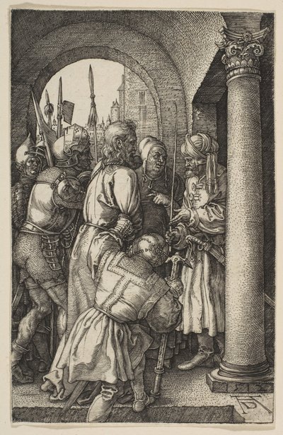 Kristus Pilatuksen edessä, The Passion, 1512. tekijältä Albrecht Dürer