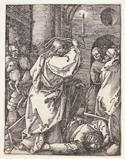 Kristus karkotti rahanlainaajat temppelistä tekijältä Albrecht Dürer