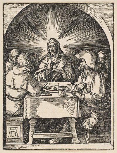 Kristus Emmauksessa, Pienestä kärsimyksestä, n. 1510. tekijältä Albrecht Dürer