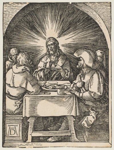 Kristus Emmauksessa, Pienestä kärsimyksestä, n. 1510. tekijältä Albrecht Dürer