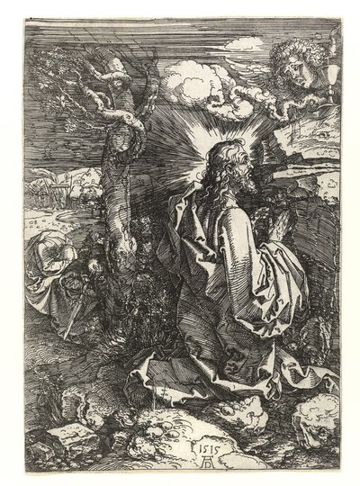 Kristus oliivipuutarhassa, 1515 tekijältä Albrecht Dürer
