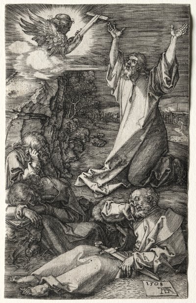 Kristus Öljymäellä tekijältä Albrecht Dürer