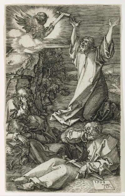 Kristus Öljymäellä tekijältä Albrecht Dürer