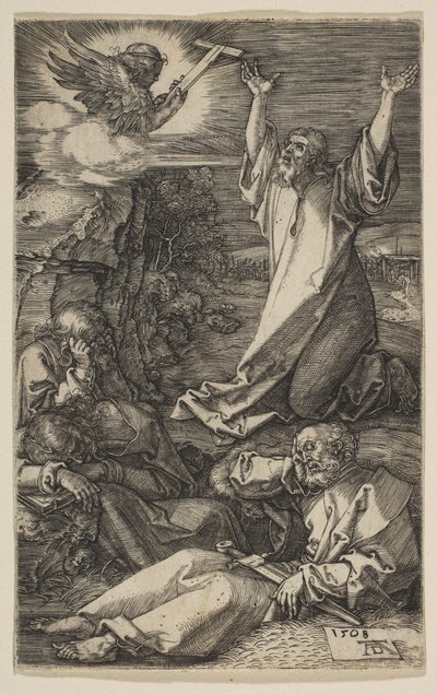 Kristus Öljymäellä, The Passion, 1508. tekijältä Albrecht Dürer