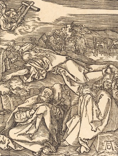 Kristus Öljymäellä, luultavasti n. 15091510. tekijältä Albrecht Dürer