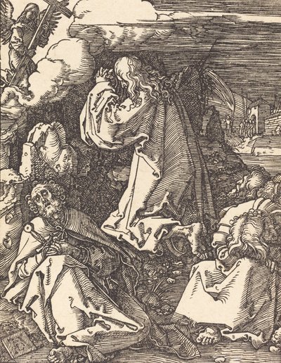 Kristus Öljymäellä, luultavasti n. 15091510. tekijältä Albrecht Dürer