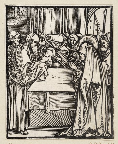 Kristuksen tuominen temppeliin (43 uskonnollista aihetta) tekijältä Albrecht Dürer