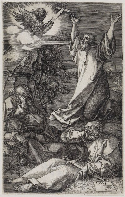 Kristus Öljymäellä tekijältä Albrecht Dürer