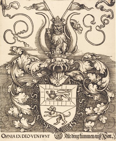 Lorenz Staiberin vaakuna, luultavasti 15201521. tekijältä Albrecht Dürer