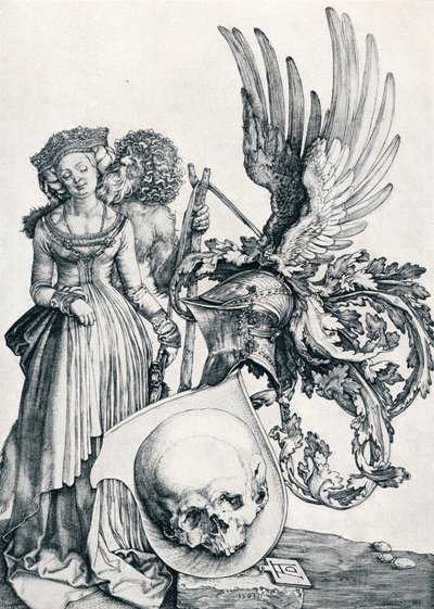 Vaakuna ja pääkallo, 1503 1906 tekijältä Albrecht Dürer