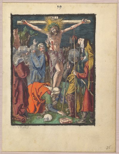 Kreuzigung, aus "Die kleine Holzschnittpassion" tekijältä Albrecht Dürer