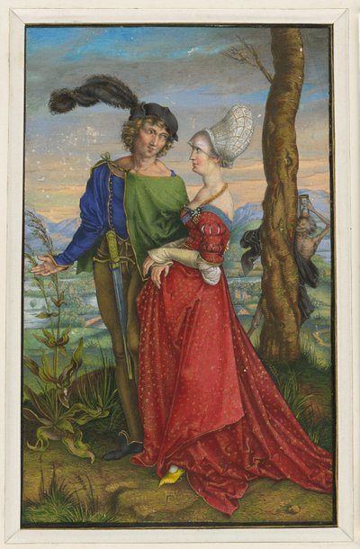 Rakastava pari ja kuolema tekijältä Albrecht Dürer