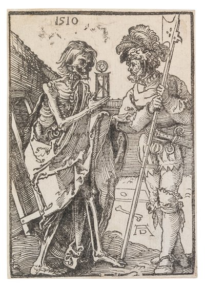 Kuolema ja Lansquenet, 1510. tekijältä Albrecht Dürer