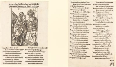 Kuolema ja Lansquenet tekijältä Albrecht Dürer