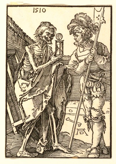 Kuolema ja Lansquenet tekijältä Albrecht Dürer