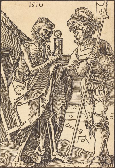 Kuolema ja Lansquenet, 1510. tekijältä Albrecht Dürer