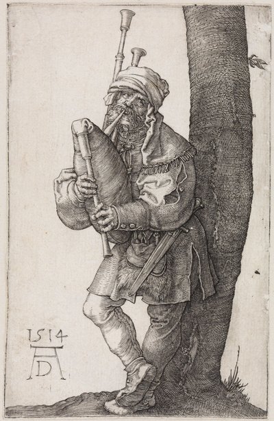 Säkkipillinsoittaja tekijältä Albrecht Dürer