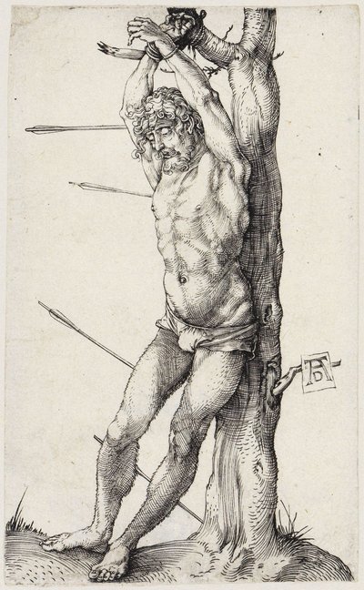 Pyhä Sebastian Baumessa tekijältä Albrecht Dürer