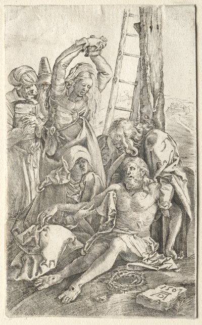 Laskeutuminen ristiltä, 1501. tekijältä Albrecht Dürer