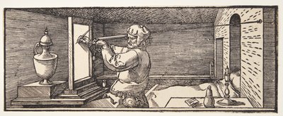 Piirtäjä piirtää maljakon tekijältä Albrecht Dürer