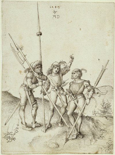 Kolme palkkasoturia tekijältä Albrecht Dürer