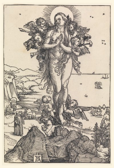 Pyhän Maria Magdalenan kohottaminen tekijältä Albrecht Dürer