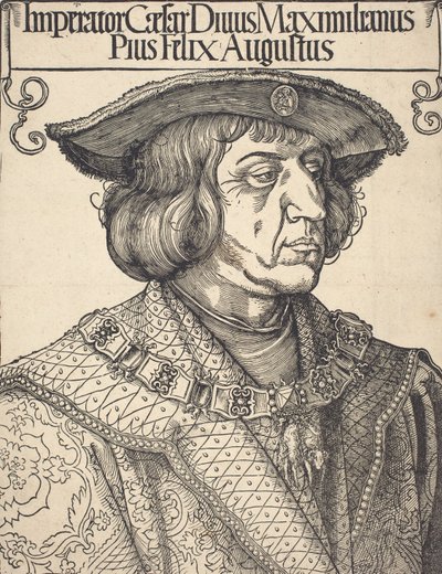 Keisari Maximilian I, n. 1518. tekijältä Albrecht Dürer