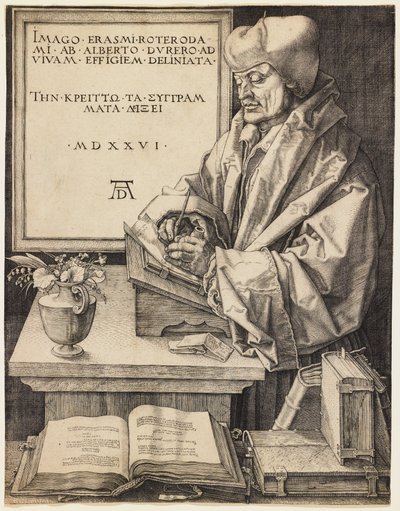 Erasmus Rotterdamilainen tekijältä Albrecht Dürer