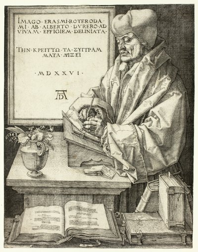 Erasmus Rotterdamilainen tekijältä Albrecht Dürer
