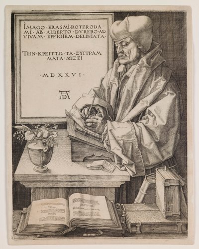 Erasmus Rotterdamilainen tekijältä Albrecht Dürer