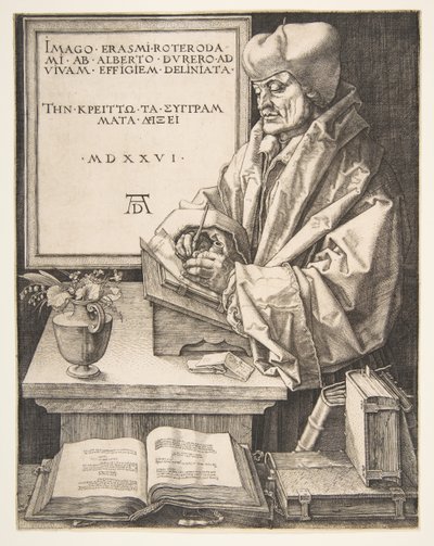 Erasmus Rotterdamilainen, 1526. tekijältä Albrecht Dürer