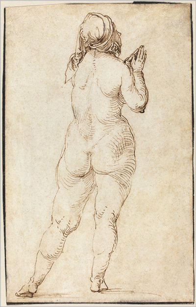 Nainen alaston rukoileva tekijältä Albrecht Dürer