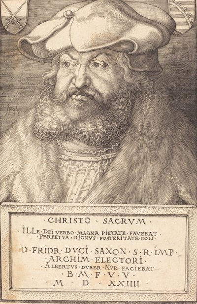 Frederick Viisas, Saksin vaaliruhtinas, 1524. tekijältä Albrecht Dürer