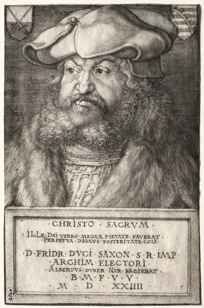 Frederick Viisas, Saksin vaaliruhtinas, 1524. tekijältä Albrecht Dürer