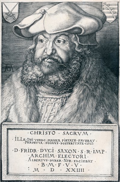 Frederick Viisas, Saksin vaaliruhtinas, 1524 1906. tekijältä Albrecht Dürer